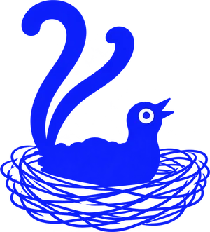 Maskot Lumi odpočívá v hnízdě